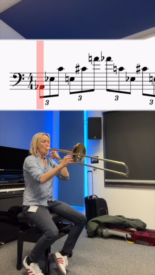 Still not quite centering all the notes consistently, but I love doing this exercise! 🎵 what’s your favourite study or exercise?